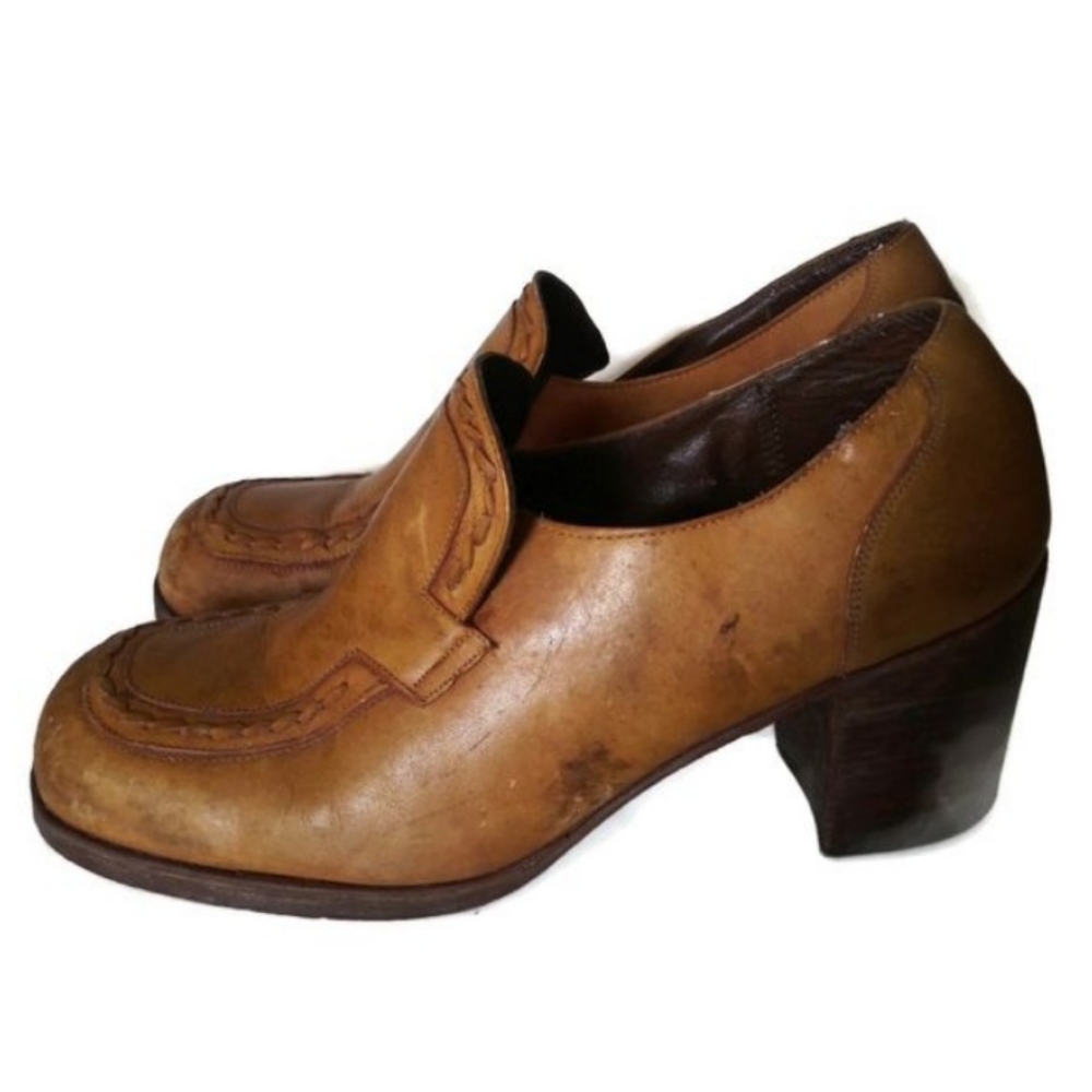 Wild Pair 7/8 Men's Vintage 90s Chunk Heel Shoes